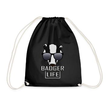 Miel Blaireau de miel Blaireau Forêt Sauvage - Sac de sport léger - noir - Devant
