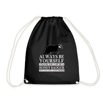 Miel Blaireau de miel Blaireau Forêt Sauvage - Sac de sport léger - noir - Devant