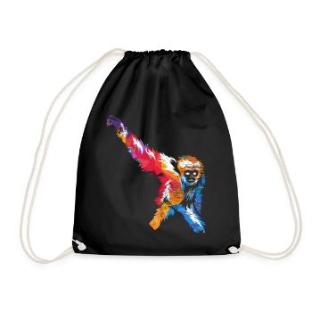 Cadeau Gibbon - Sac de sport léger - noir - Devant