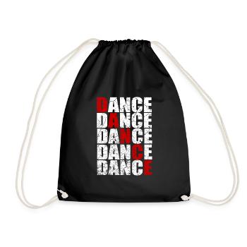 Danse Danseuse Danseuse musique - Sac de sport léger - noir - Devant