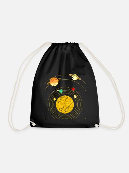 Système solaire - Sac de sport léger - noir