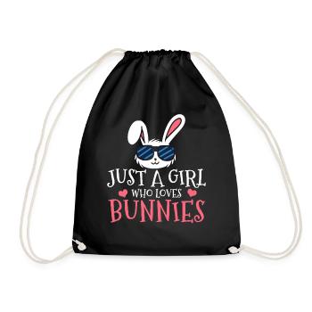lapin - Sac de sport léger - noir - Devant