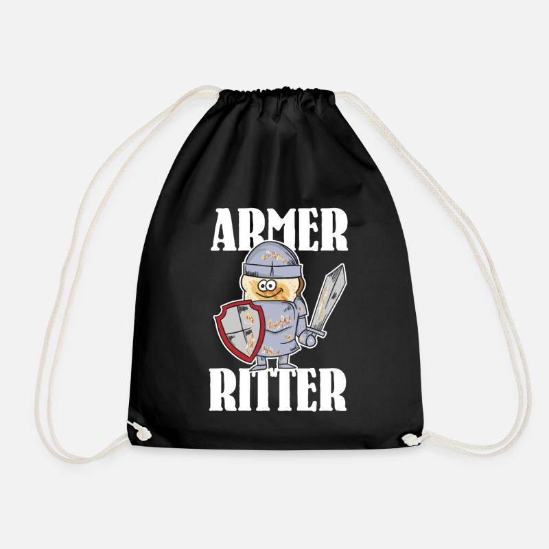 Armer Ritter, Frech Toast - Turnbeutel - Schwarz