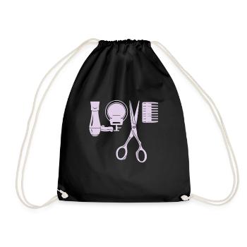 Coiffeur coiffeur coiffeur - Sac de sport léger - noir - Devant