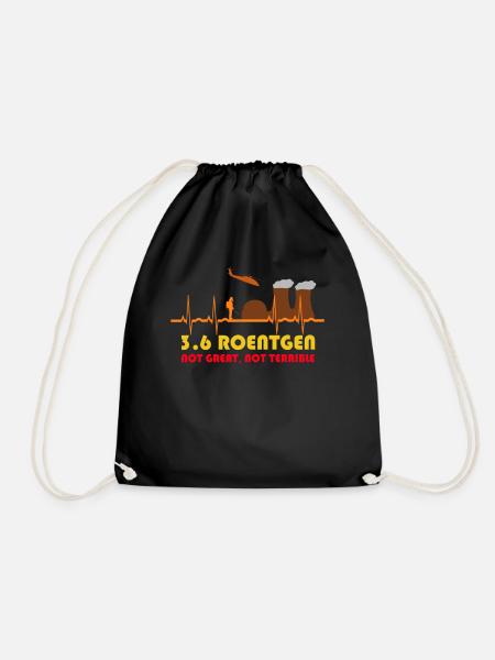 3.6. Roentgen Not Great Not Terrible 3.6 Röntgen - Turnbeutel - Schwarz