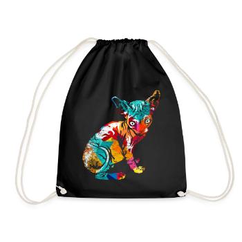 Polygone de Sphynx - Sac de sport léger - noir - Devant