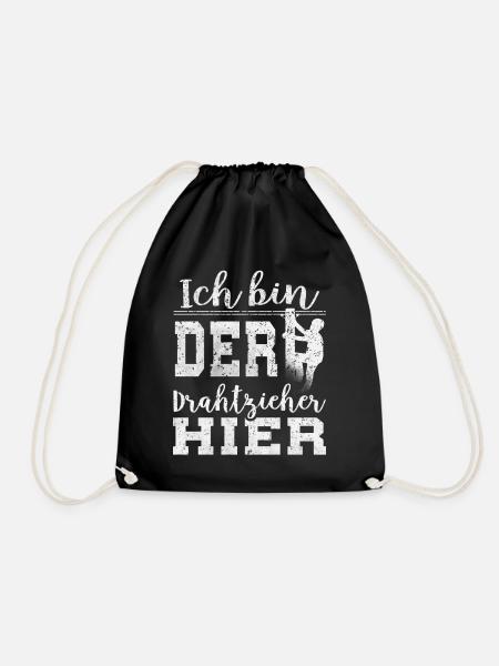 Elektriker Elektroniker Elektronik · Drahtzieher - Turnbeutel - Schwarz