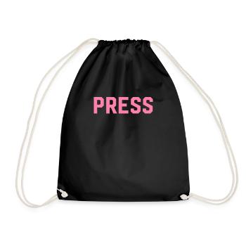 Presse Journaliste Journaliste Auteur Journalisme - Sac de sport léger - noir - Devant