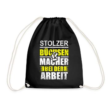 Büchsenmacher Spruch - Turnbeutel - Schwarz - Vorne