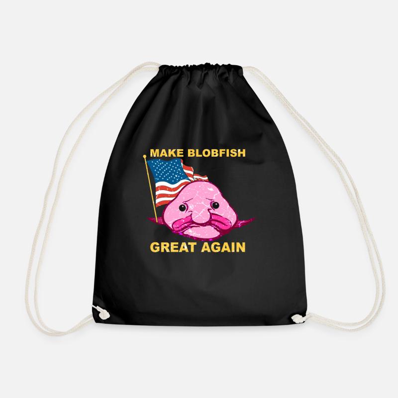 USA Wahlen  Blobfisch Blobfish - Turnbeutel - Schwarz