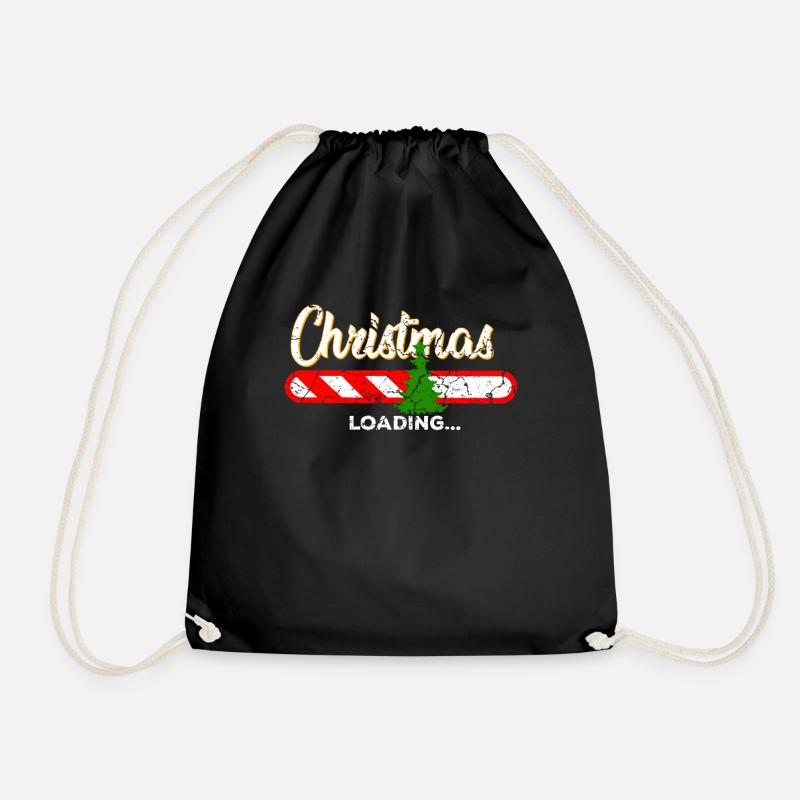 Weihnachten Lustig - Turnbeutel - Schwarz