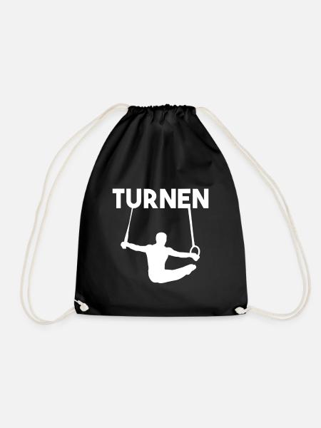 Turnerin Turnverein Turner Turnen Gymnastik - Turnbeutel - Schwarz
