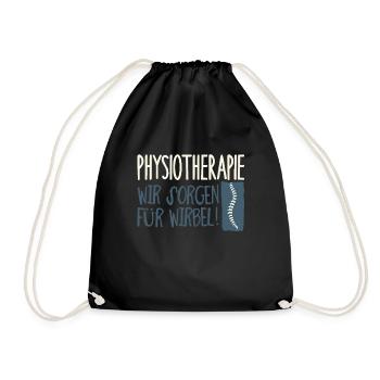 Physiotherapeut - Turnbeutel - Schwarz - Vorne