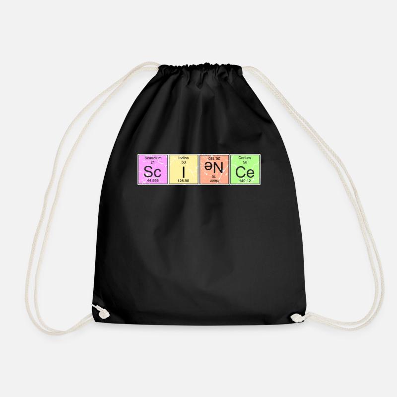 Science science physique math chimie - Sac de sport léger - noir