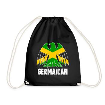 Jamaica Germany - Drawstring Bag - black - Front