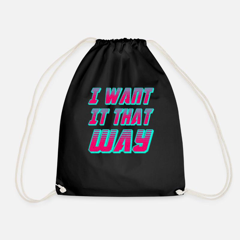 I Want It That Way - Backstreet at My Heart - Drawstring Bag - black