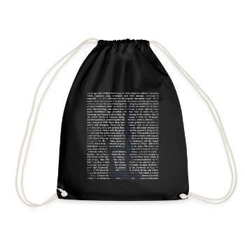 Akroyoga gift - Drawstring Bag - black - Front
