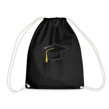 Student University Studies - Drawstring Bag - black - Front