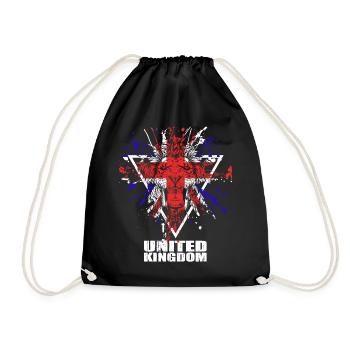 Royaume-Uni UK Union Jack - Sac de sport léger - noir - Devant