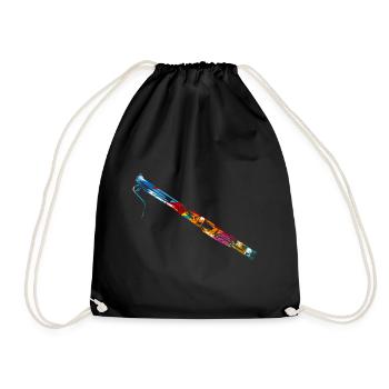 Bassoon gift - Drawstring Bag - black - Front