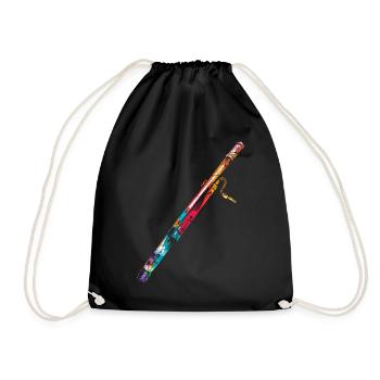 Fagott Geschenk - Turnbeutel - Schwarz - Vorne