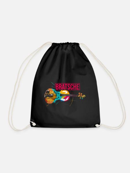 Bratsche Geschenk - Turnbeutel - Schwarz
