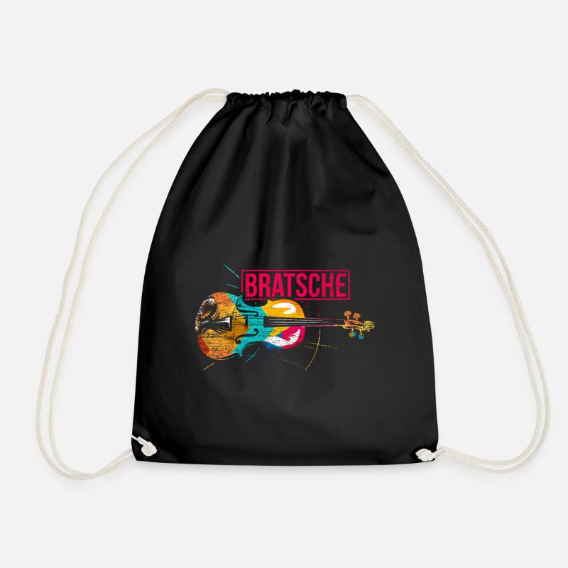 Bratsche Geschenk - Turnbeutel - Schwarz