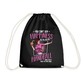 Cadeau de handballeur de handballer - Sac de sport léger - noir - Devant