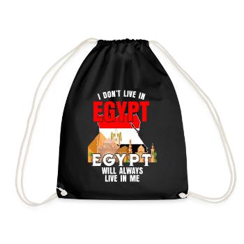 Egypt - Drawstring Bag - black - Front