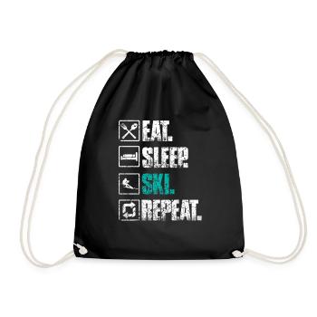 Mangez Sommeil Ski Repeat - Sac de sport léger - noir - Devant