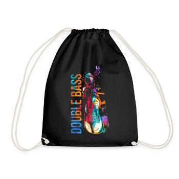 Le cadeau de la contrebasse - Sac de sport léger - noir - Devant