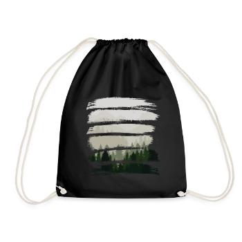 Forest strips - Drawstring Bag - black - Front