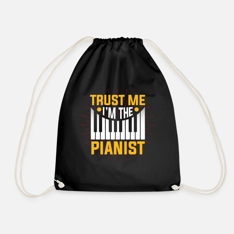 Klavier Pianist - Turnbeutel - Schwarz