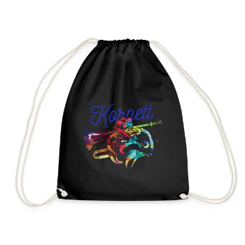 Cornet Gift - Drawstring Bag - black - Front