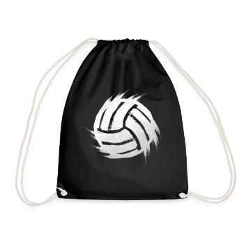 Volleyball Beach Volleyball - Drawstring Bag - black - Front