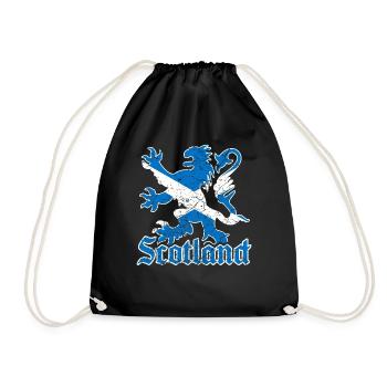 Drapeau écosse lion - Sac de sport léger - noir - Devant
