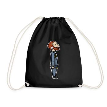 Van Gogh sunflower - Drawstring Bag - black - Front