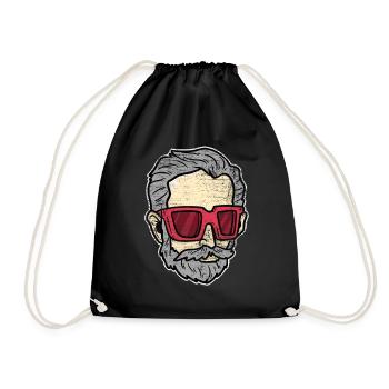 Pyotr Tchaikovsky composer - Drawstring Bag - black - Front