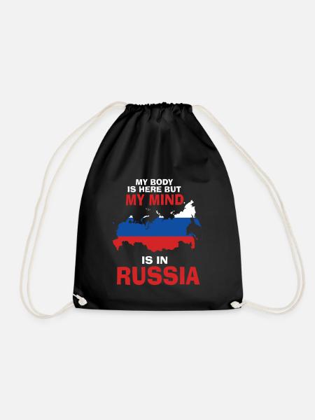 Russland Eurasien - Turnbeutel - Schwarz