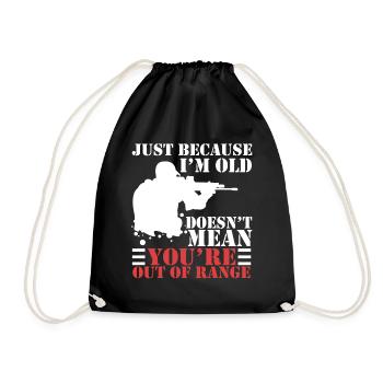 Sniper Sniper Veteran Gift Idea - Drawstring Bag - black - Front