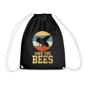 apiculture - Sac de sport léger - noir - Devant