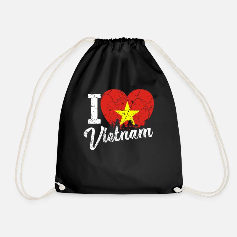 Vietnam - Turnbeutel - Schwarz