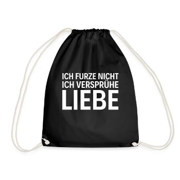 Furz Furzen Liebe - Turnbeutel - Schwarz - Vorne
