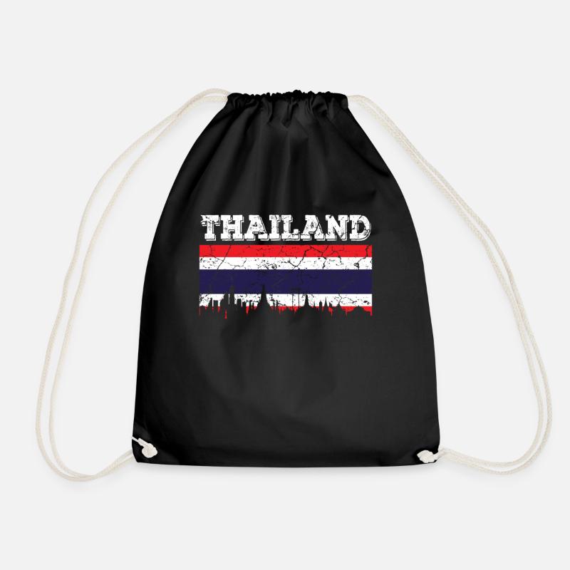 Thaïlande - Sac de sport léger - noir