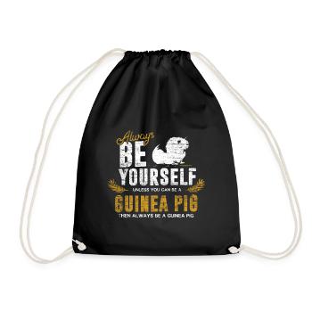 Cadeau cochon d'Inde - Sac de sport léger - noir - Devant