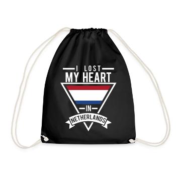 Amoureux des pays-bas - Sac de sport léger - noir - Devant