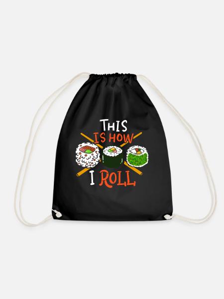 Sushi Sushi Sushi - Turnbeutel - Schwarz