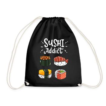 Sushi - Turnbeutel - Schwarz - Vorne