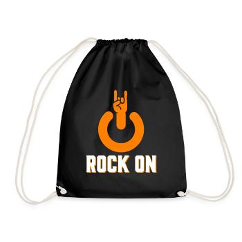Musique rock - Sac de sport léger - noir - Devant
