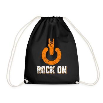 Rock sur - Sac de sport léger - noir - Devant